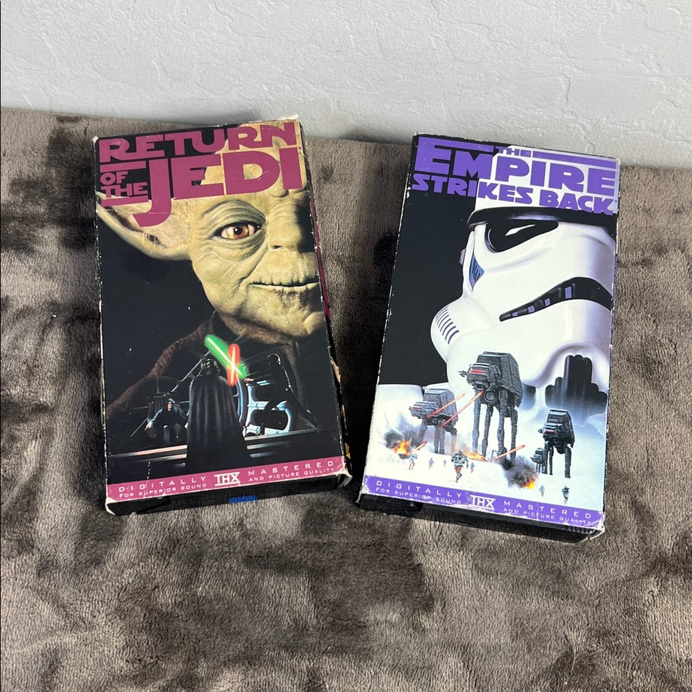 Star Wars VHS Set - Return of the Jedi & Empire Strikes Back